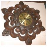 Burwood Mid Century Resin Ornate Wall Clock