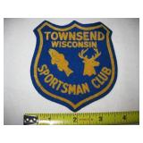 Vtg Townsend, WI Sportsman Patch