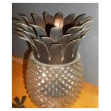 Large Pineapple Pillar Candle Holder