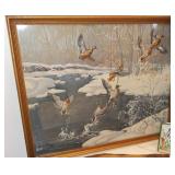 Retro Darling Mallard Duck Print- Framed
