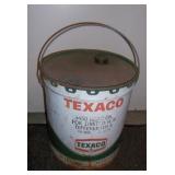 Metal 35 LB Texaco Oil  Pail