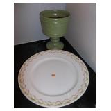 Vtg Hull Planter & Bavaria Plate