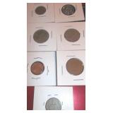 7 Foreign Coins- 1946, 59- 70