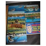 1965 color Fishing Stories 7 Unused Postcards