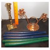 Gregorian USA Copper & Brass Candle Sticks