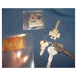 1942 Harley Bronze Keepsake, Old Keys, AC ad