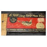 Vtg Fishing Pork Rind Tin- Empty
