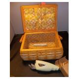 MCM Sewing Box & Electric Scissors