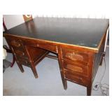 Antique Oak Desk was owned by Dr. Brukhart