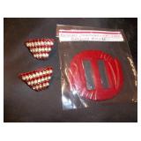 Vtg Bakelite Buckle & Rhinestone Earrings