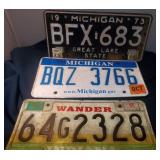 MI & Indiana License Plates