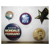 Vtg Political Pins