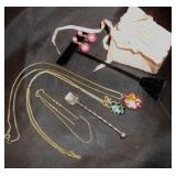 Vtg Enameled Pendants, Earrings, more