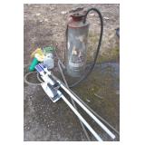 New Reflectors,Vtg Galvanized yard Sprayer, Decor