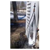 Yard Art Plant Hanger, Wind Chime, Border Fence