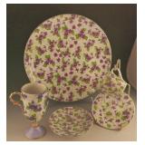 Vtg Lilac Pattern China Set