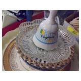 Stack of Souvenir Plates & Bell