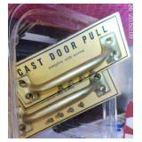 2 Vtg Brass Cast Door Pulls