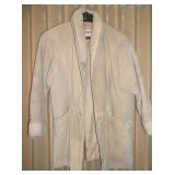 Suede Leather & Lambs Wool Coat