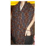 2 Hand Knit Shawls w/ Pockets