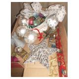Christmas Sparkly Stars, Bow, Paper, Ornaments