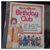 1975 Ronald McDonald Birthday Club