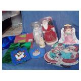 Christmas Cut Outs, Decor, Lighted Mary & Jesus+
