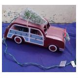 New Lighted Metal Christmas Car