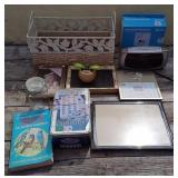Planter, Frames, Bird Book, Domino