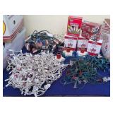 Patriotic Flag & RWB Lights, Star Taper Holders+