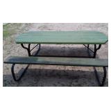 Vtg Green Park Picnic Table