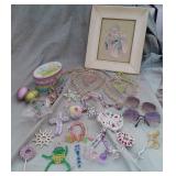 Vtg Art, Sunglasses, Beaded Decor+