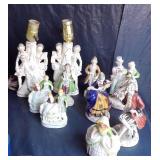 Porcelain Lamps, Planter & Figurines- Occ Japan