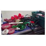 Tote of New Ribbon for Bow Making Supplies