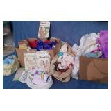 Vtg Sewing Patterns & Material & Lace