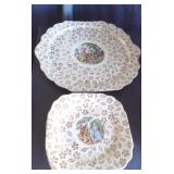 Atlas Colonial Courting Couple 22-Kt Platters