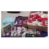 Retro Glass & Silk Ornaments, Bows