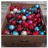 Vtg Glass Balls & String Lights