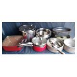 T-Fal, Red Copper, Sunbeam & Aluminum Pots