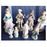 Bisque Porcelain Victorian Figurines