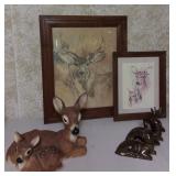 Whitetail Deer Art & Ceramic Figures