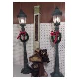 Outdoor Lampost Lights, Branch Lights, Bears