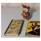 Antique Pinocchio & 1946 Heidi Books, Bear