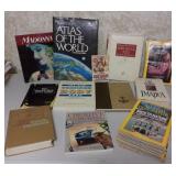 Assorted Books, Year Book & Nat Geo Mags