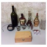 Vtg Decanters, Mug, Jiggers, Souvenirs