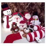 Plush Christmas Toys, LIght Up Snowman