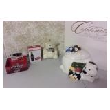 Coca-Cola Napkin Holder, S&P, Cookie Jar, Bear