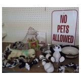 Pets- Dog Dishes, Book, Sign, Pup+