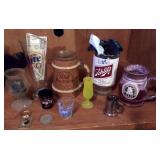Lite, Pabst, Schlitz Beer Mugs, Bud Light Jiggers+