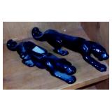 Vtg Black Panther Planter & Figurine